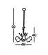 Bellis 5 Light Flower Design Multi Arm Ceiling Pendant Chrome Glass Five G9_Line
