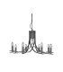 Ascona 8 Light Chandelier Satin Silver Finish E14_Off