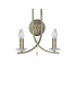 Ascona 2 Light Indoor Glass Candle Wall Light Antique Brass E14_Main