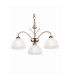 Milanese 3 Light Multi Arm Ceiling Pendant Antique Brass Glass E14_Off