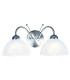 Milanese 2 Light Indoor Glass Wall Light Satin Silver E14_Main
