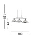 Bistro 3 Light Ceiling Pendant Bar Satin Silver Acid Glass E27_Line