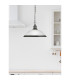 Bistro 1 Light Dome Ceiling Pendant Satin Silver Acid Glass E27_Room
