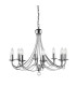 Maypole 8 Light Chandelier Satin Silver Finish E14_Main