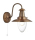 Fisherman 1 Light Wall Light Copper with Seeded Glass Shade E27_Main