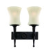 Cartwheel 2 Light Indoor Wall Light Black with Scavo Glass E27_Main