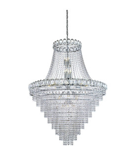 Louis Philipe 28 Light Chandelier Chrome Finish E14_Main