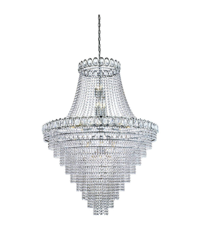 Louis Philipe 28 Light Chandelier Chrome Finish E14_Main