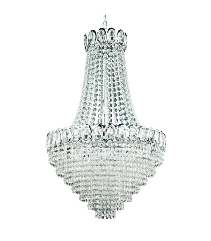 Louis Philipe 11 Light Chandelier Chrome Finish E14_Main