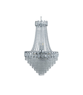 Louis Philipe 11 Light Chandelier Chrome Finish E14_Off