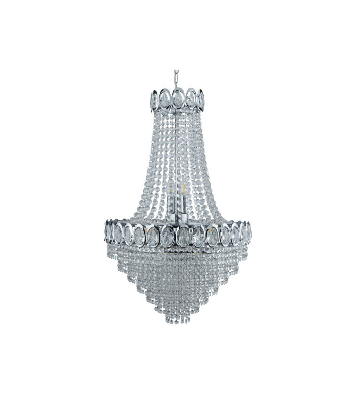 Louis Philipe 11 Light Chandelier Chrome Finish E14_Off