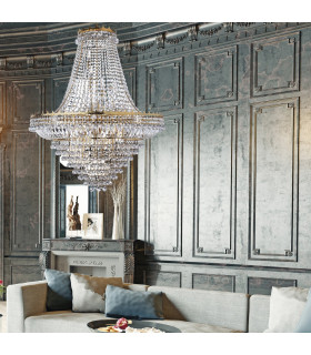 Versailles 19 Light Chandelier Gold Finish E14_Room