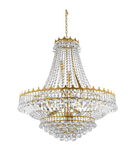 Versailles 13 Light Chandelier Gold Finish E14_Off