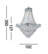 Versailles 19 Light Chandelier Chrome Finish E14_Line