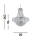 Versailles 13 Light Chandelier Chrome Finish E14_Line