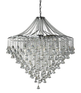 Dorchester 7 Light Chandelier Chrome Finish E14_Main