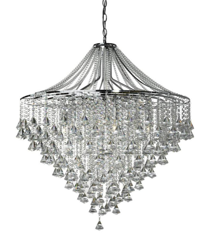 Dorchester 7 Light Chandelier Chrome Finish E14_Main