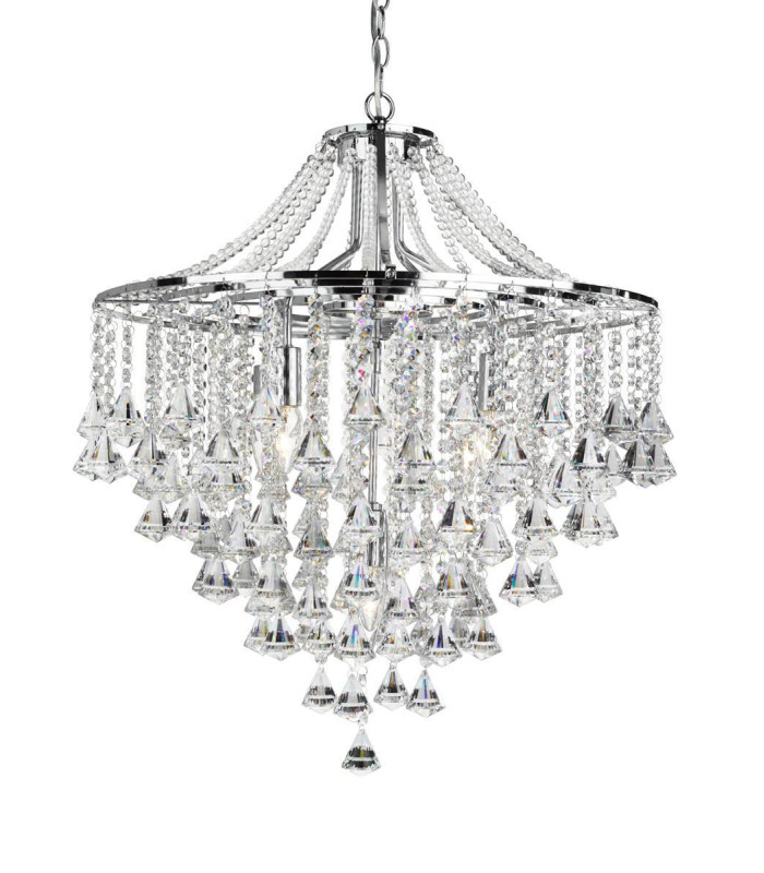 Dorchester 5 Light Chandelier Chrome Finish E14_Main