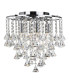 Dorchester 4 Light Flush Ceiling Light Chrome Crystal E14_Main