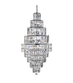 Empire 13 Light Chandelier Chrome Finish E14_Main