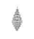 Empire 13 Light Chandelier Chrome Finish E14_Off