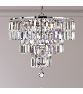 Empire 5 Light Chandelier Chrome Finish E14_Room
