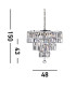 Empire 5 Light Chandelier Chrome Finish E14_Line