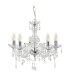 Marie Therese 5 Light Multi Arm Ceiling Pendant Clear with Crystals E14_Off