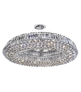 Vesuvius 10 Light Ceiling Pendant Chrome with Crystals G9_Main