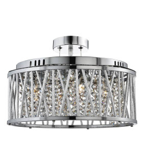 Elise 5 Light Ceiling Pendant Chrome with Crystals G9_Main