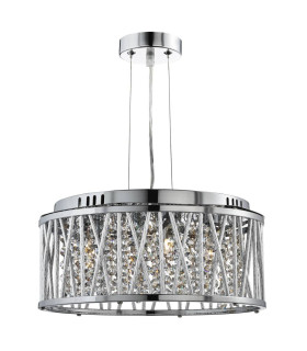 Elise 4 Light Ceiling Pendant Chrome with Crystals G9_Main