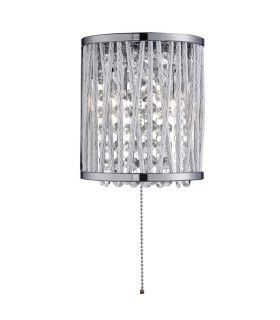 Elise 2 Light Indoor Wall Light Chrome Crystal G9_Main