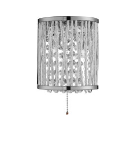 Elise 2 Light Indoor Wall Light Chrome Crystal G9_Off