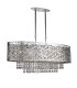 5 Light Adjustable Ceiling Pendant Bar Chrome with Crystals G9_Main
