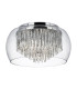Curva 4 Light Flush Ceiling Light Chrome and Glass G9_Main