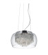 Curva 4 Light Ceiling Pendant Chrome Glass G9_Off
