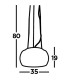 Curva 4 Light Ceiling Pendant Chrome Glass G9_Line