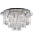 Beatrix LED 8 Light Flush Ceiling Light Chrome Crystal G9_Main