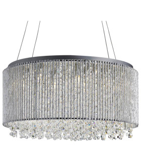Beatty 8 Light Ceiling Pendant Chrome with Crystals G9_Main
