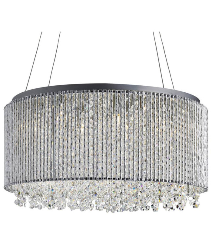 Beatty 8 Light Ceiling Pendant Chrome with Crystals G9_Main