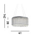 Beatty 8 Light Ceiling Pendant Chrome with Crystals G9_Line
