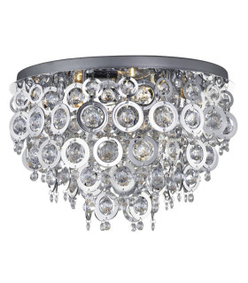 Nova 5 Light Flush Ceiling Light Chrome E14_Main