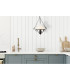 Hurricane 1 Light Ceiling Pendant Rustic with Opal Glass Shade E27_Room