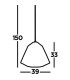 Geometric Cage 1 Light Wire Ceiling Pendant Chrome E27_Line