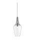 Whisk 1 Light Ceiling Pendant Chrome with Clear Glass Shade E27_Main