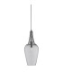 Whisk 1 Light Ceiling Pendant Chrome with Clear Glass Shade E27_Off