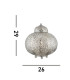 Fretwork 1 Light Moroccan Table Lamp Shiny Nickel E14_Line