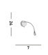 LED Adjustable Picture Wall Light Chrome_Line