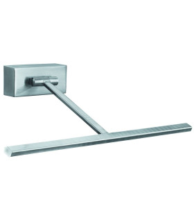 LED 7 Light Adjustable Picture Wall Light Satin Silver_Main