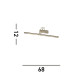 1 Light Adjustable Picture Wall Light Antique Brass_Line